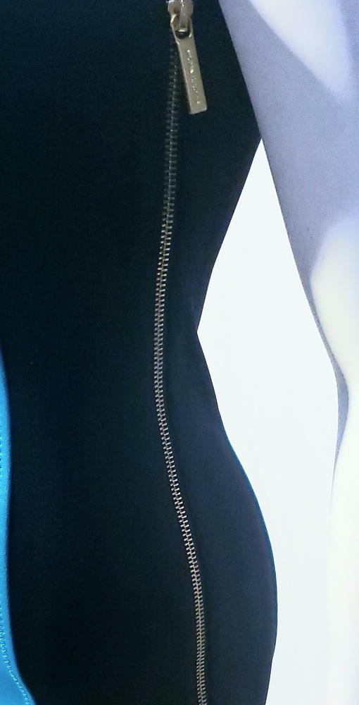 🆕️NWT Michael Kors Bodycon blue black Dress - Picture 4 of 4